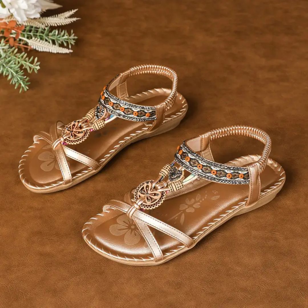 Fashionable Glitter Butterfly Flip Flop Sandals