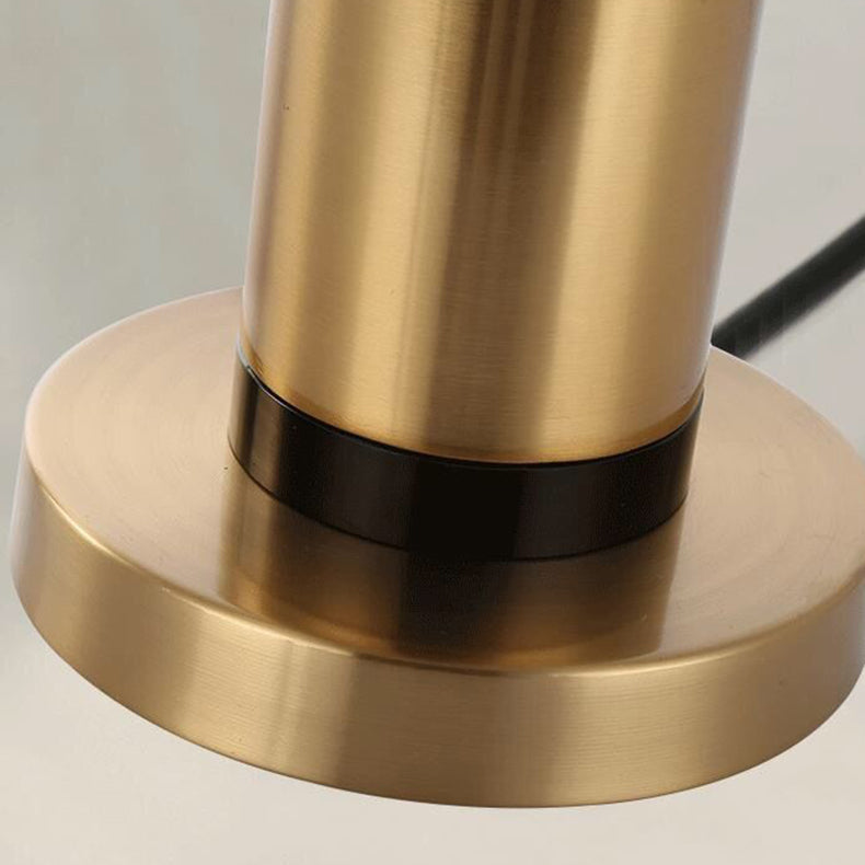 Contemporary Metal Shade 1-Light End Table Lamp
