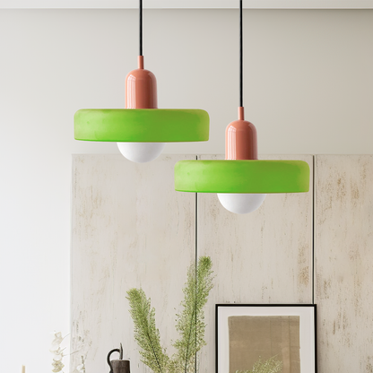 Vibrant Colourful Glass Drop Lamp