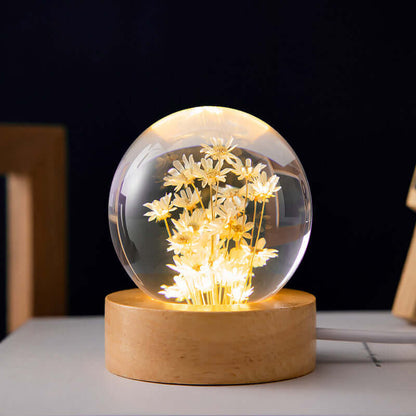 Colorful Kids Nightlight Soft Glow Lamp Wooden Base