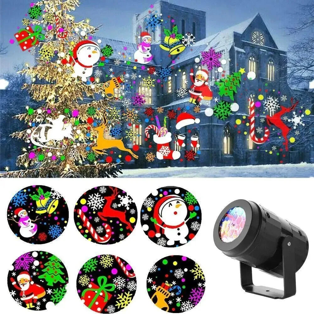 Colorful LED Holiday Light Projector (16 Designs)