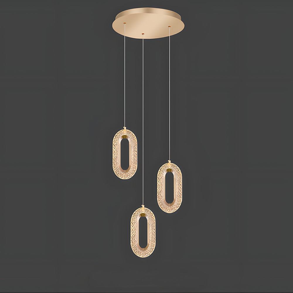 Contemporary Metal LED Hanging Light Fixture