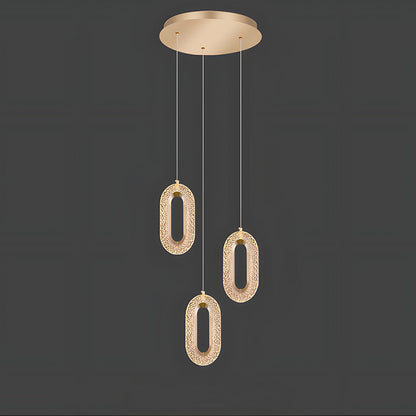 Contemporary Metal LED Hanging Light Fixture