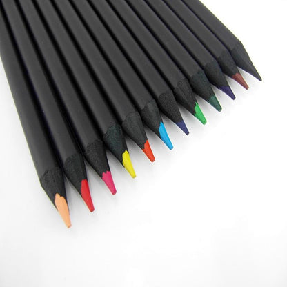 Vibrant Colorful Wooden Pencil Set