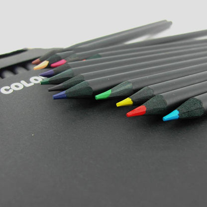Vibrant Colorful Wooden Pencil Set - Cofik