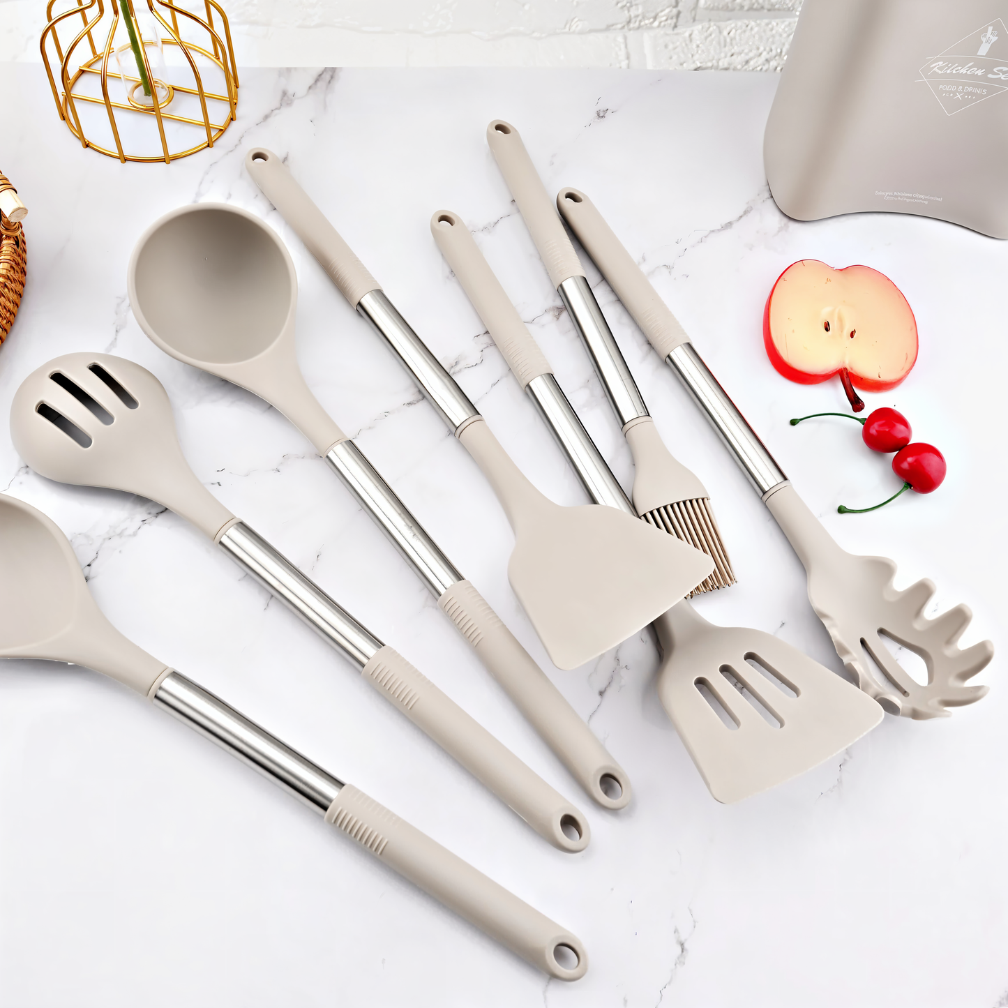 Premium 12-Piece Kitchen Tool Set – Silicone Utensils
