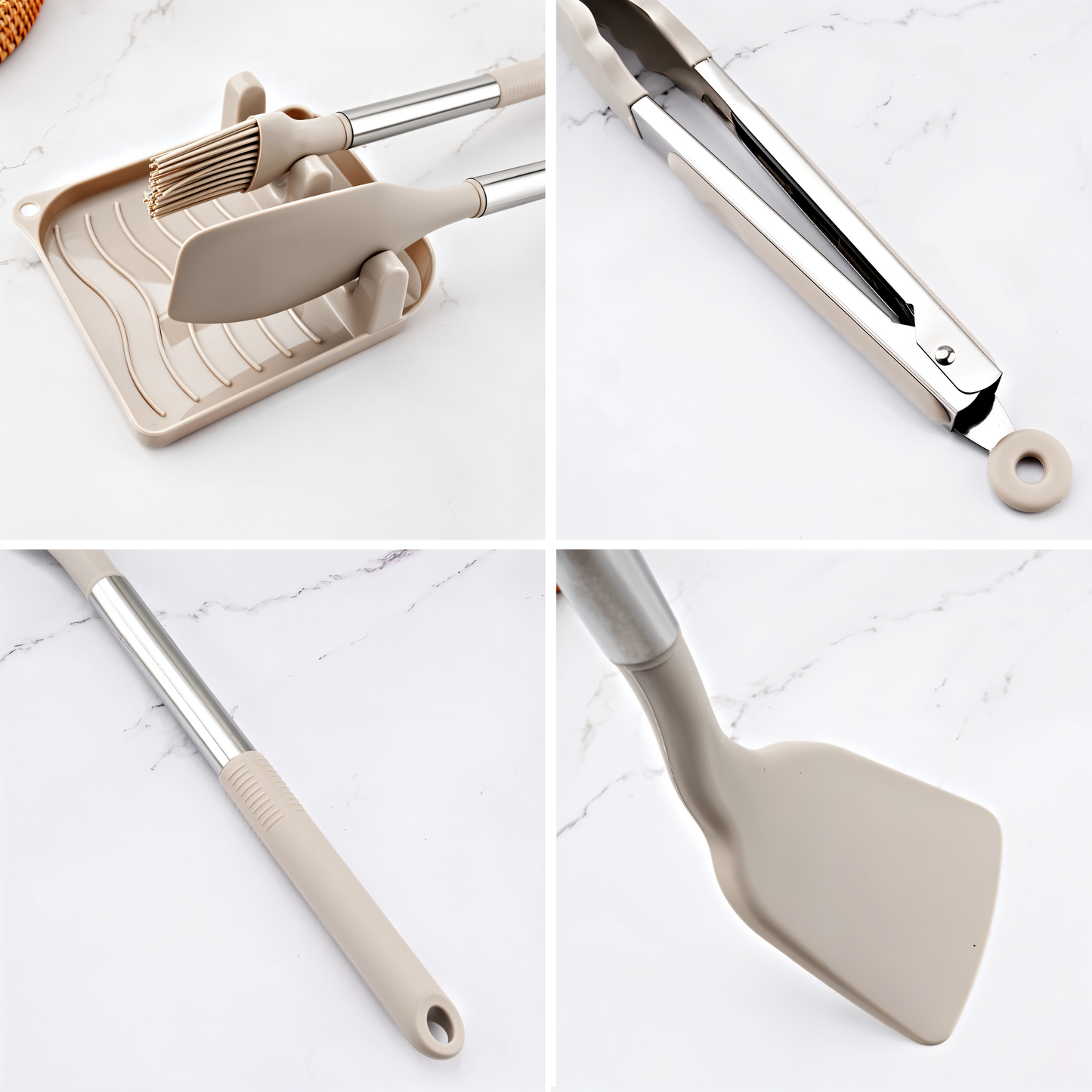 Premium 12-Piece Kitchen Tool Set – Silicone Utensils
