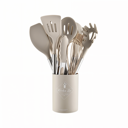 Premium 12-Piece Kitchen Tool Set – Silicone Utensils