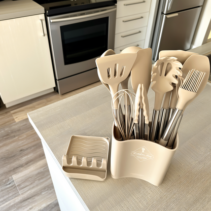Premium 12-Piece Kitchen Tool Set – Silicone Utensils