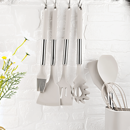 Premium 12-Piece Kitchen Tool Set – Silicone Utensils
