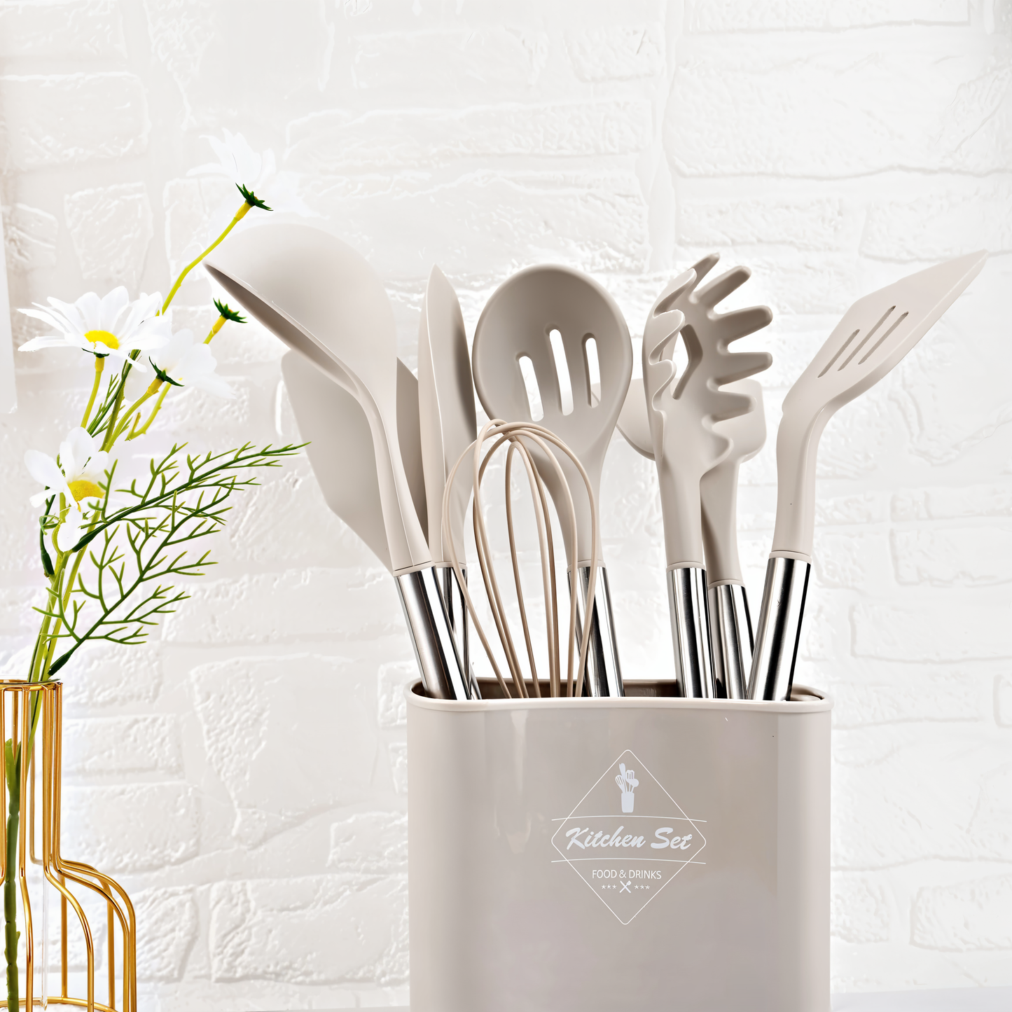 Premium 12-Piece Kitchen Tool Set – Silicone Utensils