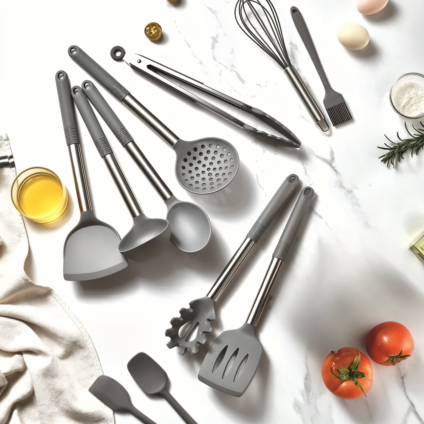 Premium 12-Piece Kitchen Tool Set – Silicone Utensils