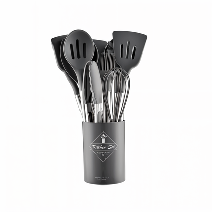 Premium 12-Piece Kitchen Tool Set – Silicone Utensils
