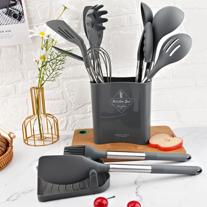Premium 12-Piece Kitchen Tool Set – Silicone Utensils
