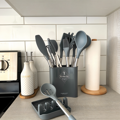 Premium 12-Piece Kitchen Tool Set – Silicone Utensils