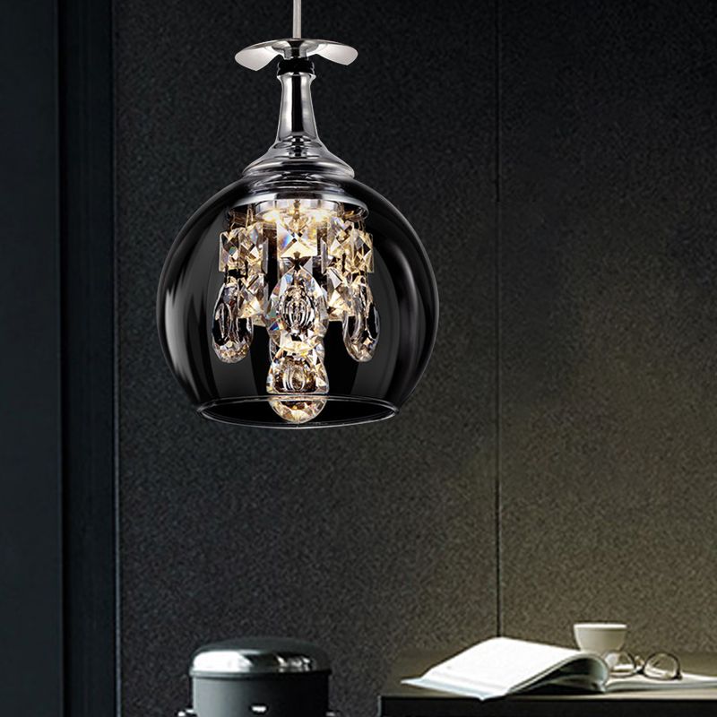 Stunning Glass Crystal Pendant Ceiling Light Fixture