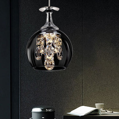 Stunning Glass Crystal Pendant Ceiling Light Fixture