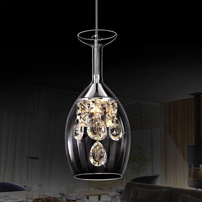 Stunning Glass Crystal Pendant Ceiling Light Fixture
