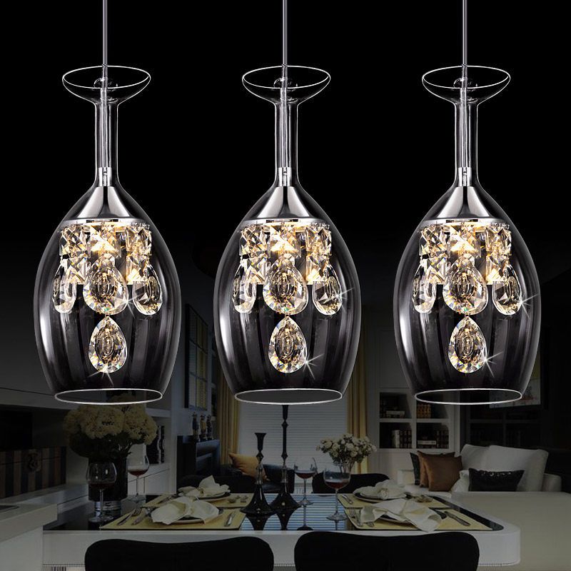 Stunning Glass Crystal Pendant Ceiling Light Fixture