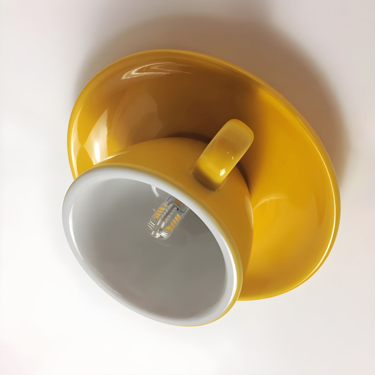 Unique Coffee Cup Shaped LED Ceiling Light Fixture