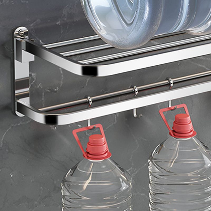 Luxury Chrome Bathroom Accessory Set with Towel Rack