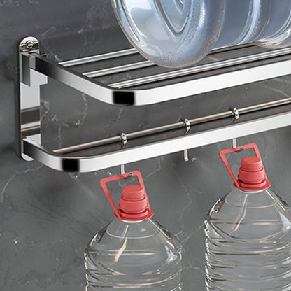 Luxury Chrome Bathroom Accessory Set with Towel Rack