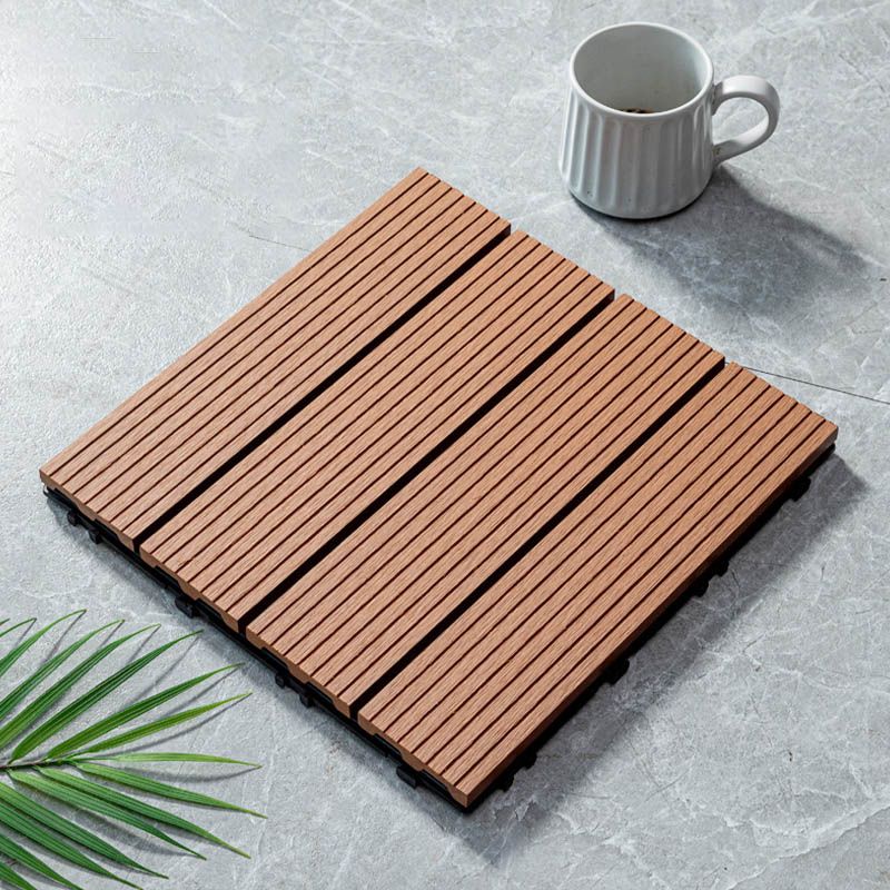 Natural Wood Outdoor Patio Tiles - Cofik