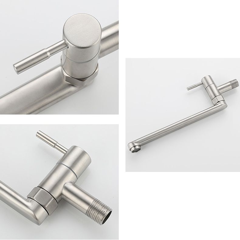 Easy Single Handle Stainless Steel Kitchen Faucet