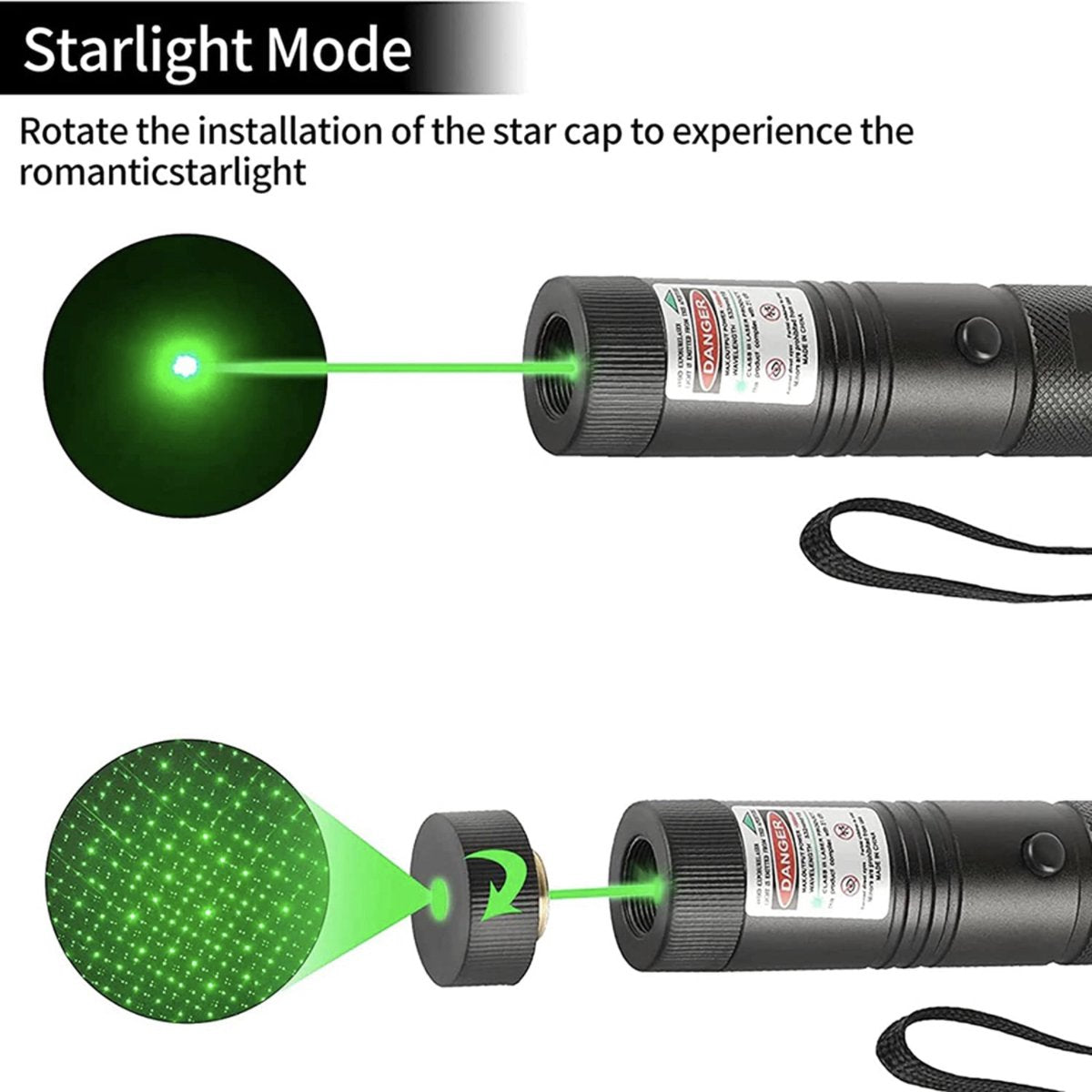 Bright Green Beam Laser Pointer Pen