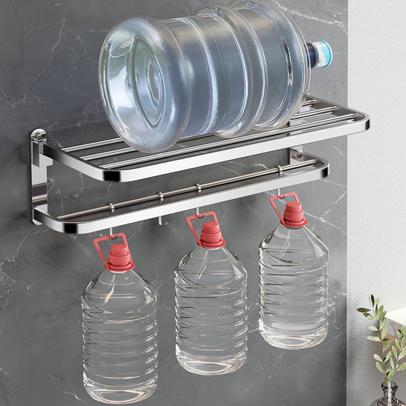 Luxury Chrome Bathroom Accessory Set with Towel Rack