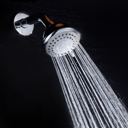 Silver Round Wall Mount Shower Head Stainless Steel