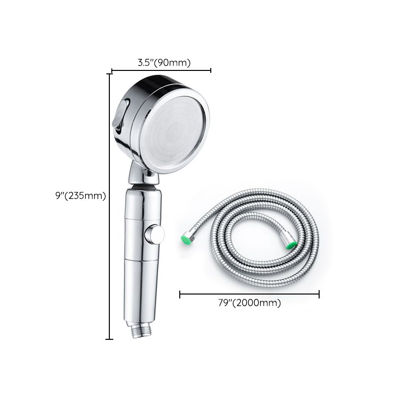 Modern Round Shower Head 3 Mode Spray in Chrome