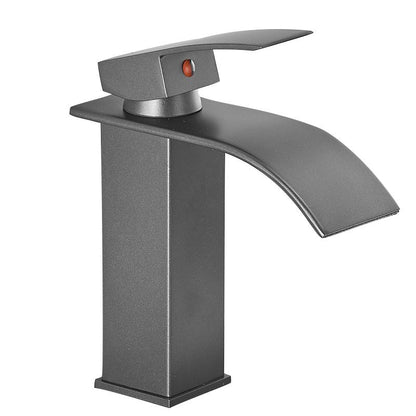 Luxury Waterfall Bathtub Faucet Brass Lever Handle Sink Mixer
