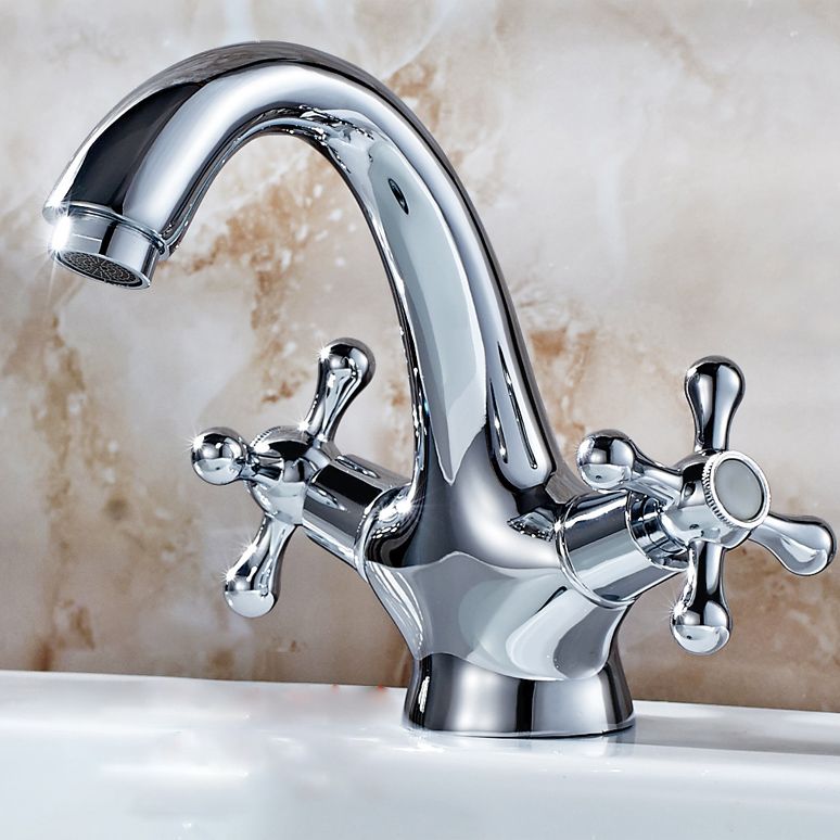 Space Saving Foldable Bathroom Faucet – 2 Lever Handles