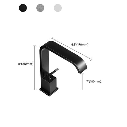 Contemporary Chrome Widespread Bathroom Sink Faucet