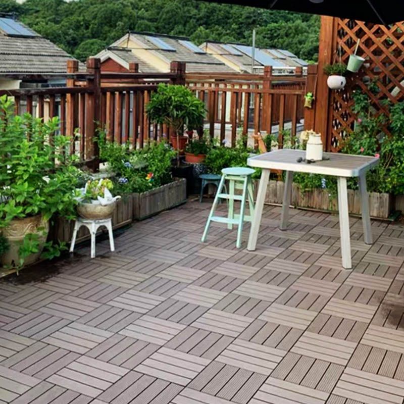 Natural Wood Outdoor Patio Tiles