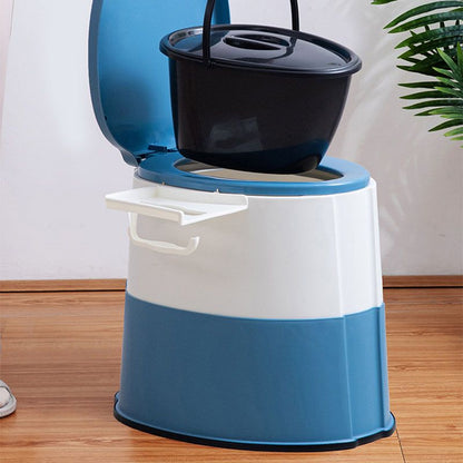 Compact Round Floor Mount Toilet Bowl for Bathroom