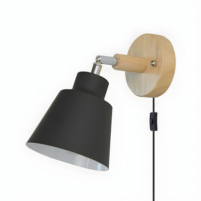 Rustic Wood Tone Table Lamp