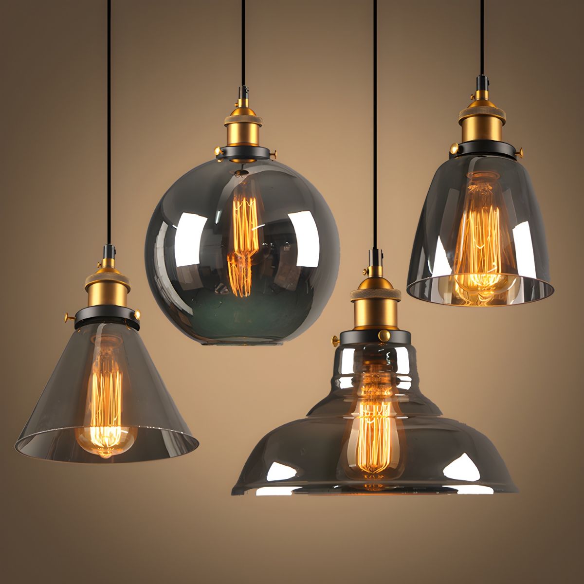 Classic Glass Hanging Light