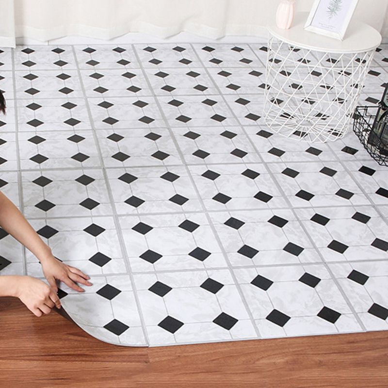 Easy Install Vinyl Floor Tiles with Diamond Pattern