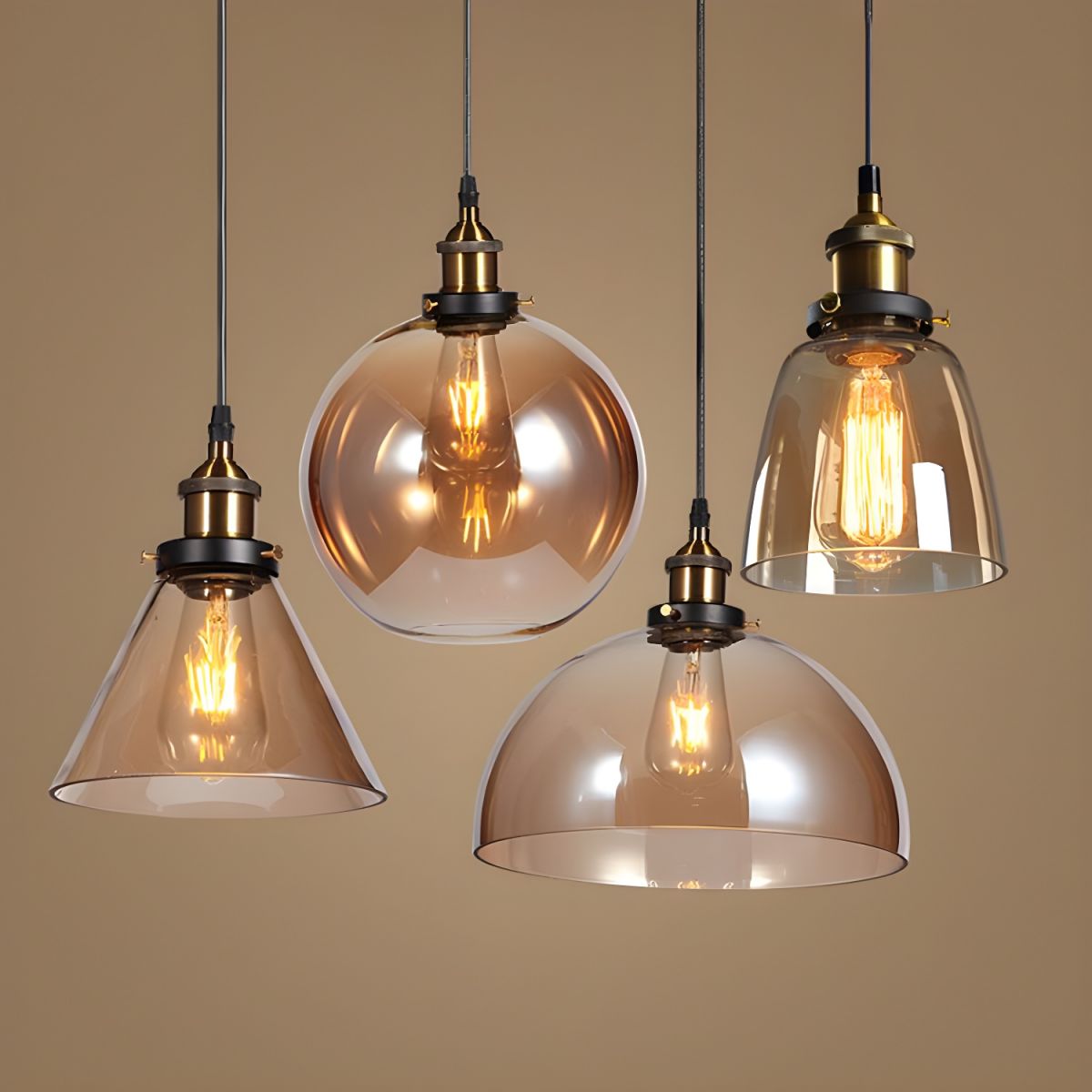 Classic Glass Hanging Light