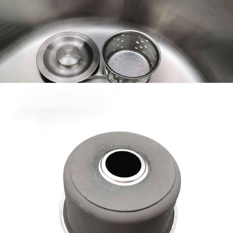 Modern Round Stainless Steel Kitchen Sink with Drain Strainer