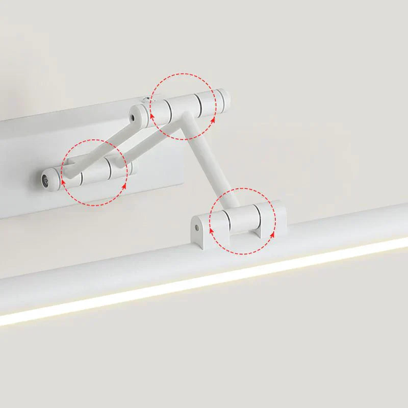 Sleek LED Bathroom Wall Light in Black or White