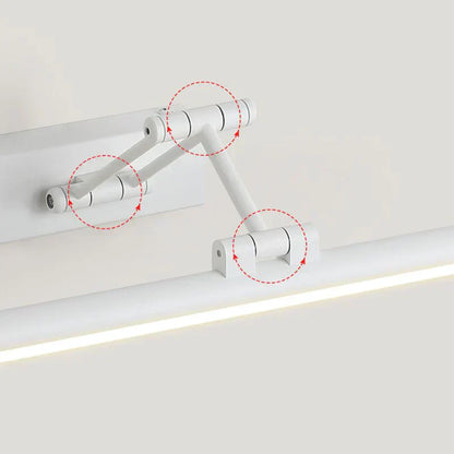 Sleek LED Bathroom Wall Light in Black or White