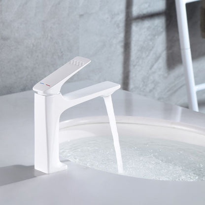 Stylish Copper Bathroom Sink Faucet with Lever Handle