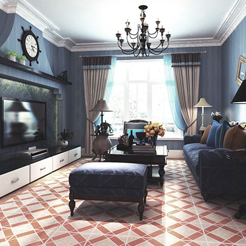 Easy Install Vinyl Floor Tiles with Diamond Pattern