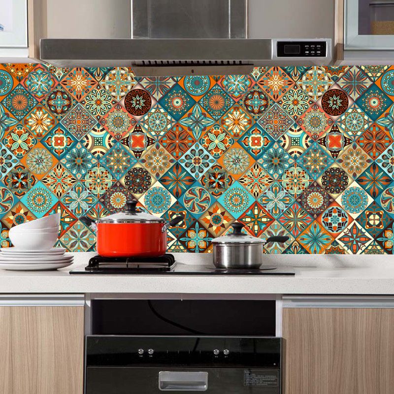 Waterproof Kitchen Backsplash Tile Scratch Resistant PVC Floor Tile