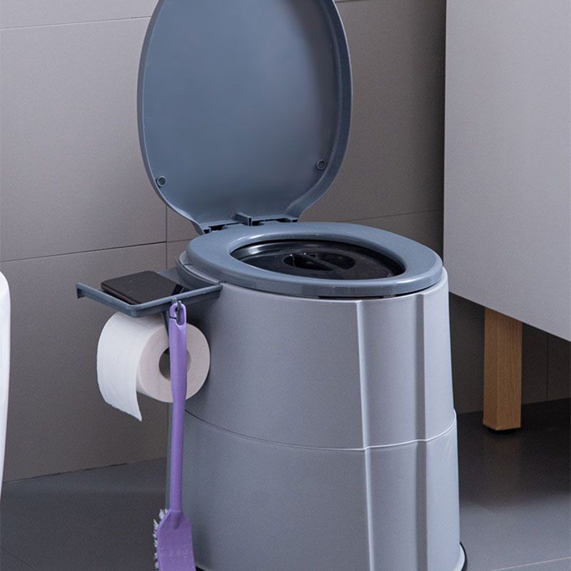 Compact Round Floor Mount Toilet Bowl for Bathroom