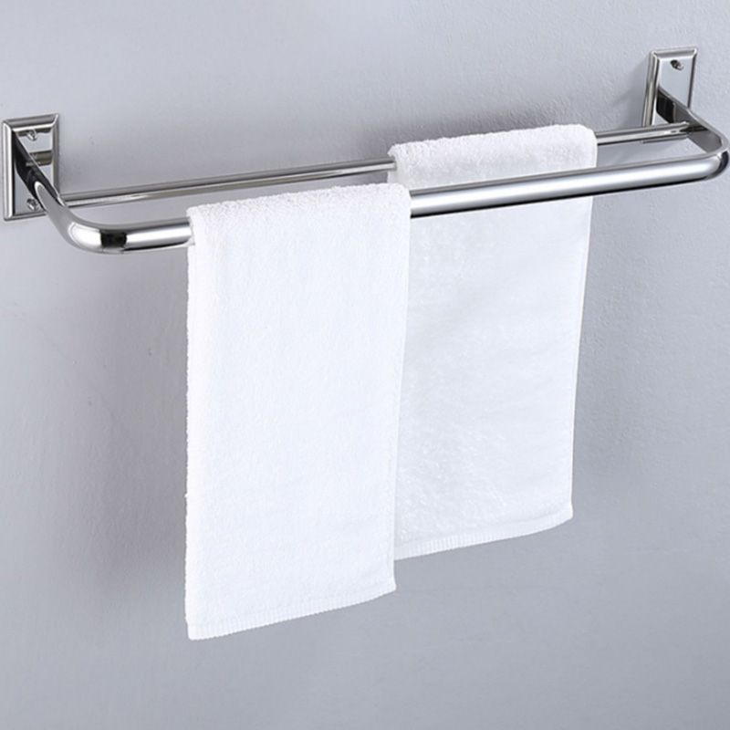 Modern Silver Bathroom Accessories Set