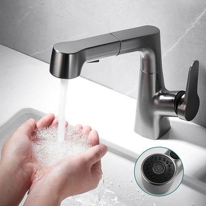 Modern Extendable Kitchen Sink Faucet with Lever Handle
